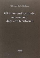 Gli interventi sostitutivi nei confronti degli enti territoriali