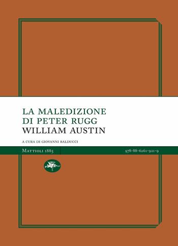 La maledizione di Peter Rugg - William Austin - Libro Mattioli 1885 2024, Experience Light | Libraccio.it