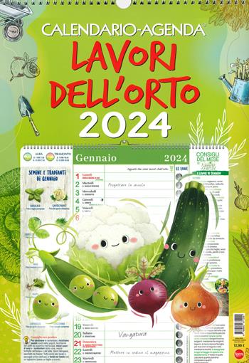 Lavori dell'orto. Calendario-agenda 2024  - Libro Sprea Editori 2023 | Libraccio.it