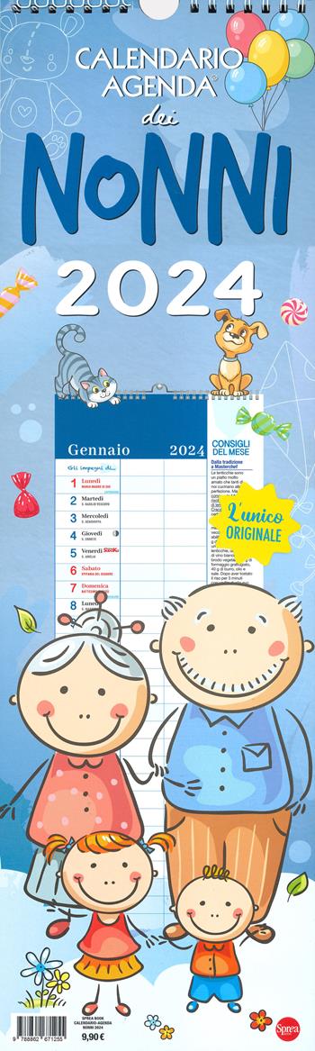 Calendario-agenda dei nonni 2024  - Libro Sprea Editori 2023 | Libraccio.it