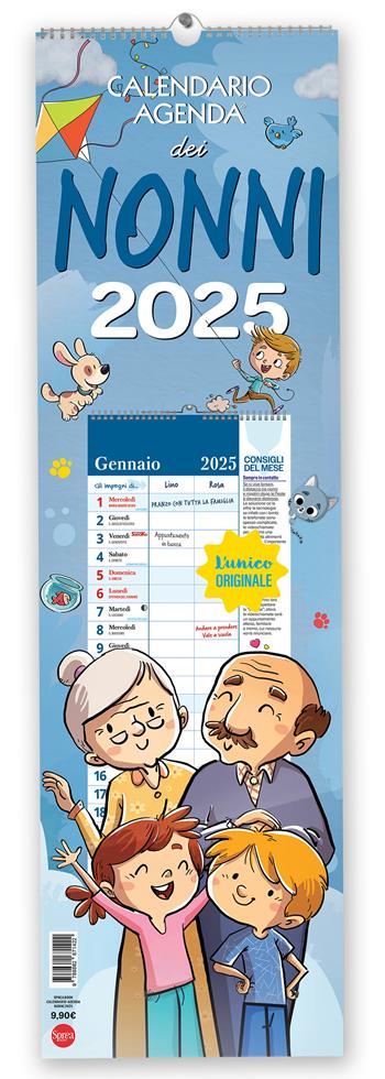 Calendario-agenda dei nonni 2025  - Libro Sprea Editori 2024 | Libraccio.it