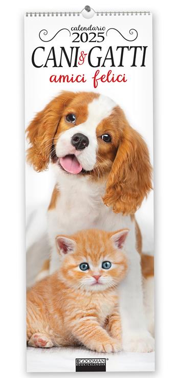 Cani & gatti amici felici. Calendario 2025  - Libro Sprea Editori 2024 | Libraccio.it