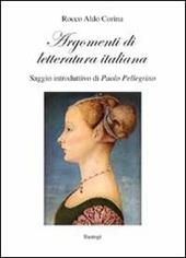 Argomenti di letteratura italiana