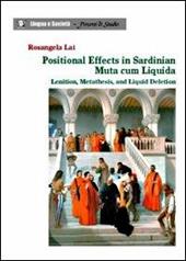 Positional effects in Sardinian muta cum liquida. Lenition, metathesis, and liquid deletion