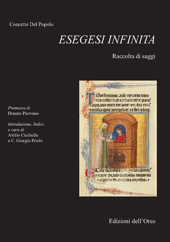 Esegesi infinita. Raccolta di saggi - Concetto Del Popolo - Libro Edizioni dell'Orso 2018, Scrittura e scrittori. Nuova serie | Libraccio.it