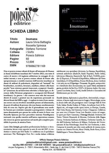 Inumana - Laura Silvia Battaglia, Rossella Spinosa - Libro Poiesis (Alberobello) 2025, I sisifo | Libraccio.it