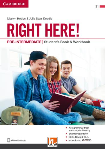 Right here! Pre-intermediate. Student’s pack: Start book, Work book, Skills book. Con espansione online - Julia Starr Keddle, Martyn Hobbs - Libro Helbling 2019 | Libraccio.it