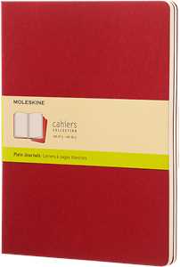 Quaderno Cahier Journal Moleskine XL a pagine bianche rosso. Cran...