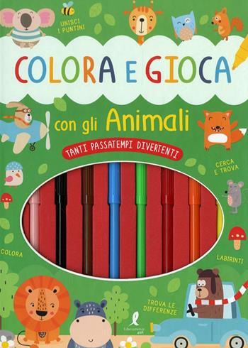 Colora e gioca con gli animali. Con 8 pennarelli  - Libro Liberamente 2025, Kids | Libraccio.it
