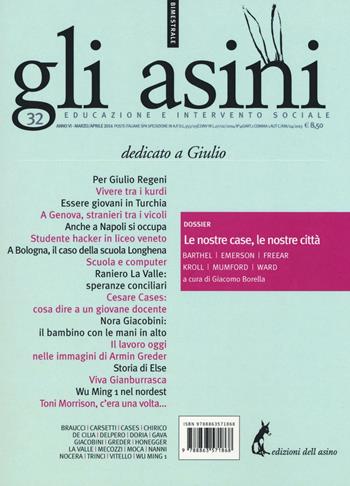 Gli asini. Rivista di educazione e intervento sociale (2016). Vol. 32  - Libro Edizioni dell'Asino 2016 | Libraccio.it