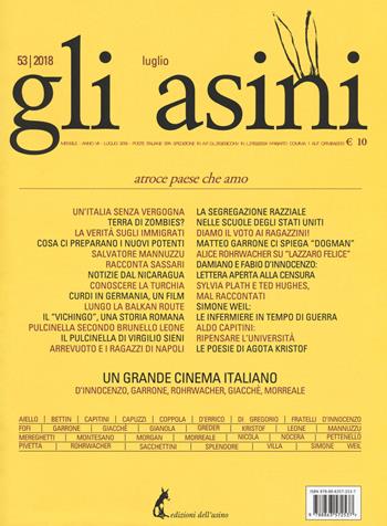 Gli asini. Rivista di educazione e intervento sociale (2018). Vol. 53  - Libro Edizioni dell'Asino 2018 | Libraccio.it