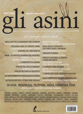 Gli asini. Rivista di educazione e intervento sociale (2019). Vol. 66-67: Agosto-settembre. Rari i persuasi, milioni i retori  - Libro Edizioni dell'Asino 2019 | Libraccio.it