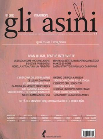 Gli asini. Rivista di educazione e intervento sociale (2020). Vol. 81  - Libro Edizioni dell'Asino 2020 | Libraccio.it
