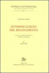 Interpretazioni del Rinascimento (1950-1990). Vol. 2