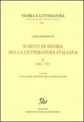 Scritti di storia della letteratura italiana. Vol. 2: 1963-1971