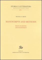 Manuscripts and methods. Essays on editing and trasmission