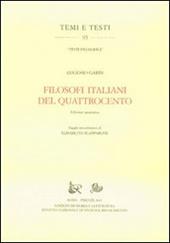 Filosofi italiani del Quattrocento. Ediz. anastatica