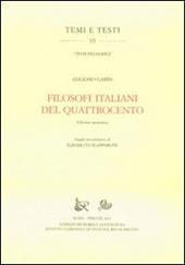 Filosofi italiani del Quattrocento. Ediz. anastatica