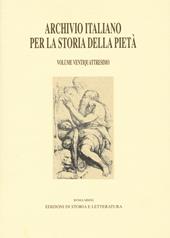 Archivio italiano per la storia della pietà. Vol. 24