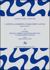 La rivista «Commerce» e Marguerite Caetani. Vol. 3: Letters from D.S. Mirsky and Helen Iswolsky to Marguerite Caetani