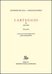 Carteggio (1930-1934). Vol. 2/1