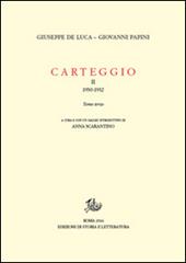 Carteggio. Vol. 2/3: 1930-1932