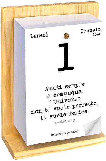 Calendario geniale 2024 con supporto  - Libro My Life 2023 | Libraccio.it