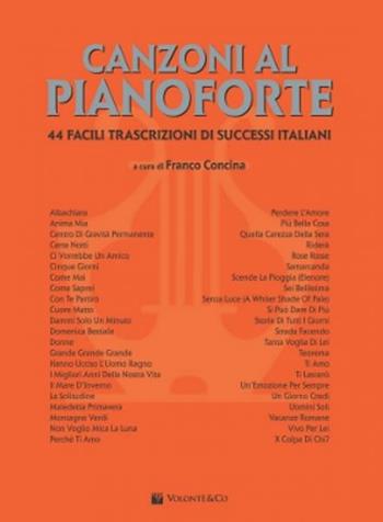 Canzoni Al Pianoforte vol. 1. F. Concina. Spartiti. Nuova Edizione  - Libro Volontè 2020 | Libraccio.it