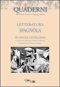Letteratura spagnola in lingua castigliana  - Libro QuiEdit 2012, Quaderni del Premio letterario G. Acerbi | Libraccio.it
