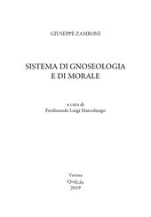 Sistema di gnoseologia e di morale