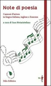 Note di poesia. Canzoni d'autore in lingua italiana, inglese e francese