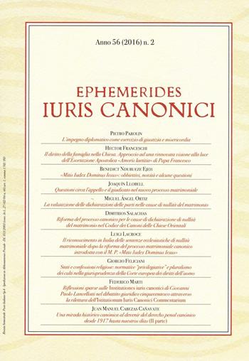 Ephemerides Iuris canonici (2016). Vol. 2  - Libro Marcianum Press 2016 | Libraccio.it
