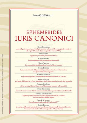 Ephemerides Iuris canonici (2020). Vol. 1  - Libro Marcianum Press 2020 | Libraccio.it