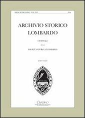 Archivio storico lombardo. Giornale della società storica lombarda (2009). Vol. 14