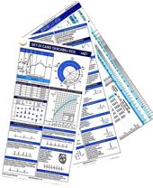 Set di card tascabili ECG. Con righello ECG