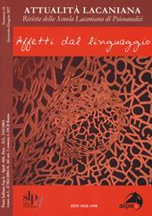 Attualità lacaniana. Rivista della Scuola Lacaniana di Psicoanalisi