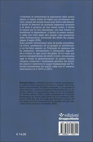 I diritti dei popoli e la Carta di Algeri - François Rigaux - Libro EGA-Edizioni Gruppo Abele 2012, Le staffette | Libraccio.it