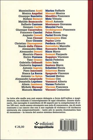 Dizionario enciclopedico di mafie e antimafia  - Libro EGA-Edizioni Gruppo Abele 2013, I ricci | Libraccio.it
