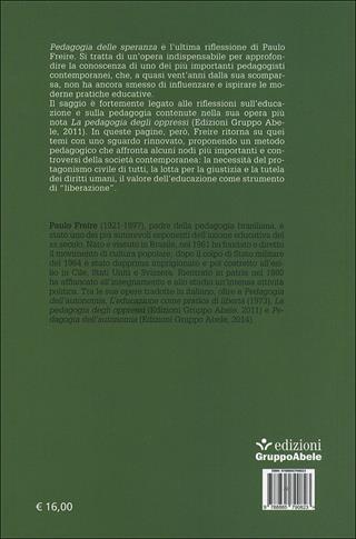 Pedagogia della speranza - Paulo Freire - Libro EGA-Edizioni Gruppo Abele 2014, Le staffette | Libraccio.it