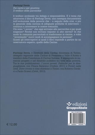 Per carità e per giustizia. Il welfare delle parrocchie - Pierluigi Dovis - Libro EGA-Edizioni Gruppo Abele 2015, I ricci | Libraccio.it