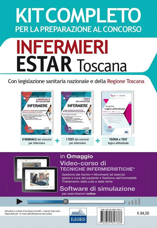 Concorso Infermieri Estar Toscana. Kit completo per tutte le prove del
