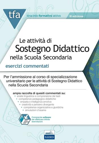 TFA. Le attività di sostegno didattico nella scuola secondaria. Esercizi commentati online. - Rosaria Capobianco, M. Stella De Trizio - Libro Edises 2016, Tirocinio formativo attivo | Libraccio.it