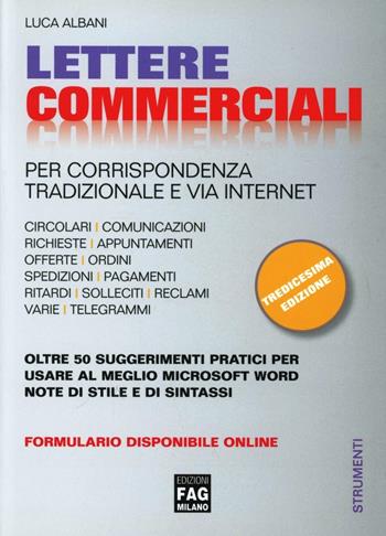 Lettere commerciali - Luca Albani - Libro FAG 2012 | Libraccio.it