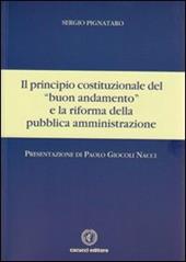 Il principio costituzionale del «buon andamento» e la riforma della pubblica amministrazione