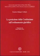 La proiezione della Costituzione sull'ordinamento giuridico