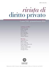 Rivista di diritto privato (2016). Vol. 1