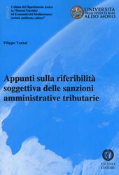 Appunti sulla riferibilità soggettiva delle sanzioni amministrative tributarie