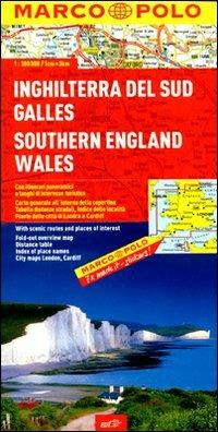 Inghilterra del Sud, Galles 1:300.000. Ediz. multilingue  - Libro Marco Polo 2012, Carte stradali Marco Polo | Libraccio.it