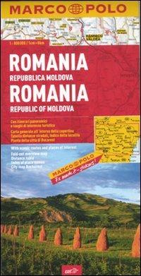Romania, Repubblica Moldova 1:800.000. Ediz. multilingue  - Libro Marco Polo 2012, Carte stradali Marco Polo | Libraccio.it