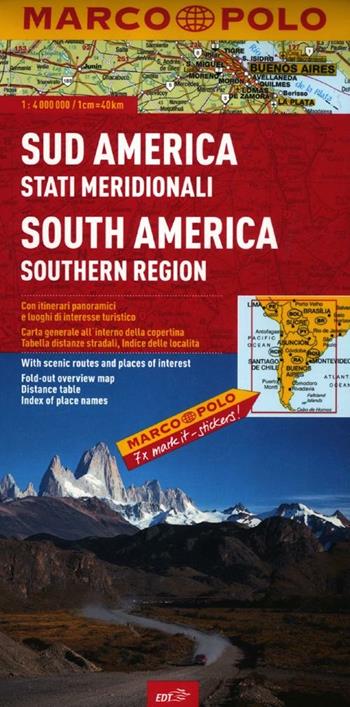 Sud America (stati meridionali) 1:4.000.000  - Libro Marco Polo 2012, Carte stradali Marco Polo | Libraccio.it
